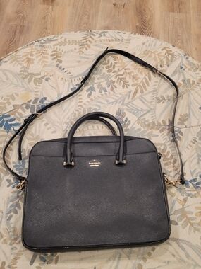 Kate Spade Black Saffiano Leather Briefcase Bag